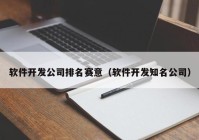 软件开发公司排名赛意（软件开发知名公司）